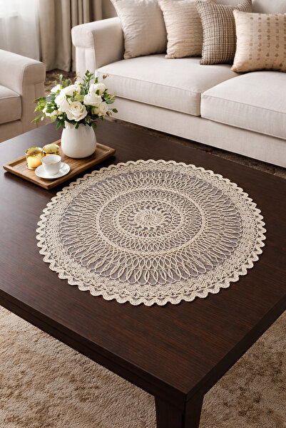 DİLEX Masa Örtüsü Supla Amerikan Servis 37 cm Bej