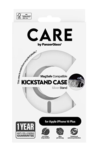 Panzer Glass Carcasă CARE by PanzerGlass transparentă și MagSafe pentru iPhon...