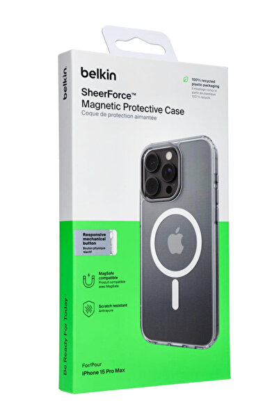 Belkin Sheer-Ce Magnetic Protective Case iPhone 15 Pro Max Clear
