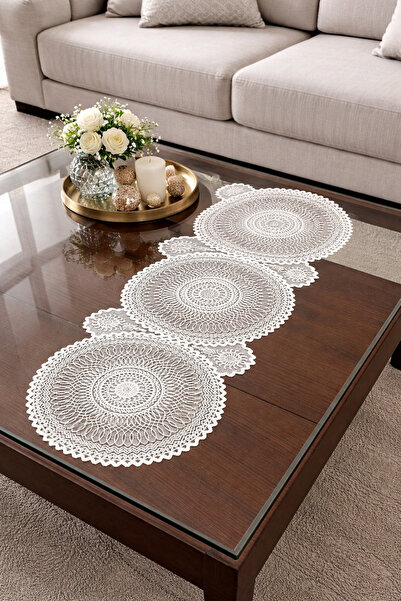 DİLEX Runner Masa Örtüsü Amerikan Servis 37x115 Cm Beyaz