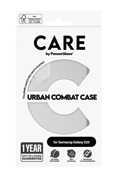 CARE by PanzerGlass® Carcasă transparentă CARE by PanzerGlass Urban Combat cu...