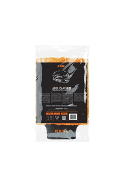 ADBL Mănușă de spălare auto Caremitt portocalie din microfibră 27x20 cm