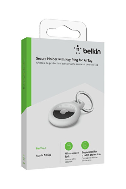 Belkin Breloc cu suport sigur pentru Airtag, alb