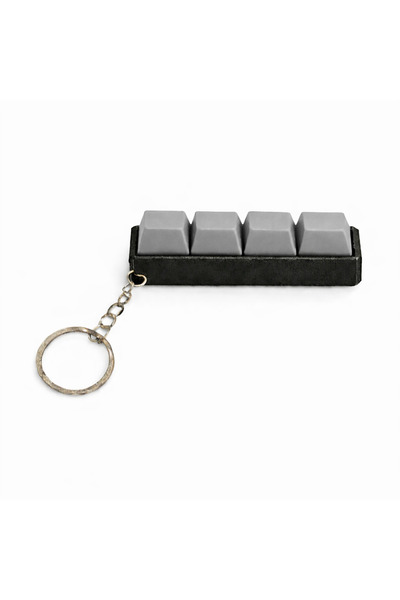 Akıllı Cep Dünyası Gri 4’lü Keycap Tuş Anahtarlık – Blue Switch Mekanik Tuş –...