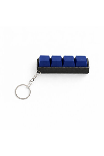 Akıllı Cep Dünyası Lacivert 4’lü Keycap Tuş Anahtarlık Blue Switch Mekanik Tu...