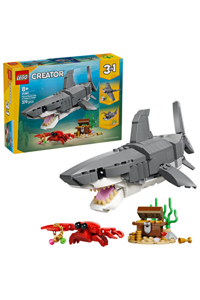 LEGO Creator Rechinul Feroce cu un Cufăr cu Comori (31381)