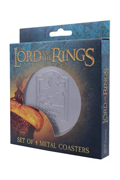 Fanattik Set de 4 suporturi metalice în relief cu tema Stăpânul Inelelor