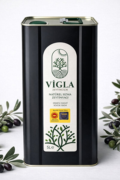 Vigla 5 Lt Soğuk Sıkım Erken Hasat Naturel Sızma Zeytinyağı
