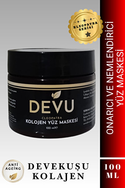 DEVU Cleopatra Deve Kuşu Yağı Kolajen Yüz Maskesi