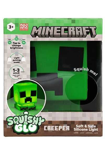 MINECRAFT Creeper SquishyGlo silicon lumină reîncărcabilă