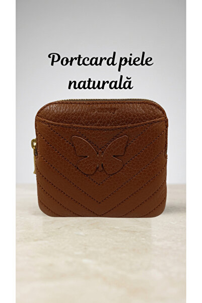 OEM Genuine Leather Card Holder with zipper, slim card holder, Compact card h...