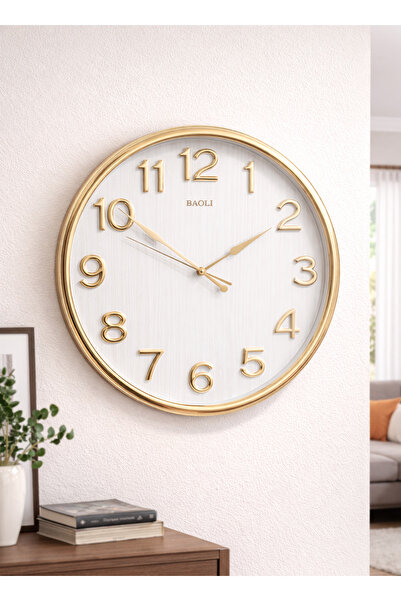ALQANNAS ساعة حائط باولي كبيرة مستديرة صامتة الحركة