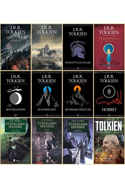 Metis Yayınları Tolkien Yüzüklerin Efendisi Orta Dünya 13 Kitap Takım