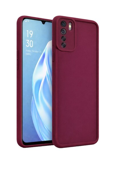 Fenza Oppo A91 4G VE OPPO RENO 3 VE OPPO F15 Uyumlu Kamera Çıkıntılı Mat Sili...