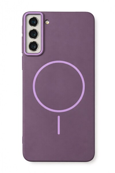 Fenza Samsung Galaxy S21 FE Uyumlu Kamera Çıkıntılı Magsafe Wireless Şarj Öze...