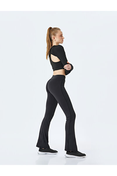 Koton Αθλητικό κολάν ψηλόμεσο Ισπανικό πόδι Slim Fit