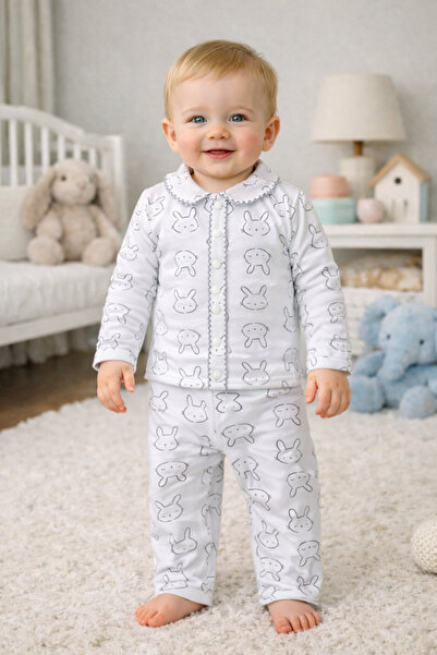 bebboo طقم عضوي للأطفال من بينجوين مكون من قطعتين