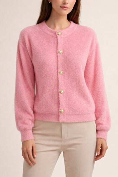 one depot only for quality life Women's Button Detailed Soft Cardigan