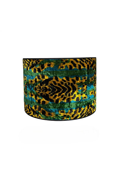 ge living غطاء مصباح منسوج يدويًا من قماش الإيكات 38 سم - غطاء مصباح ديكوري ف...