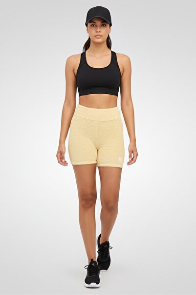 adidas شورت رياضي مناسب للخارج للنساء، لون بيج