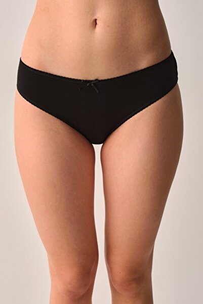 Amarelle Mila Black Normal Waist 3-pak Pamuk gaćica