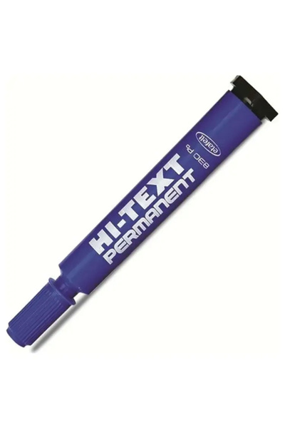 Hi-Text Mavi Permanent Kesik Uçlu Kalıcı Koli Kalemi 830pb