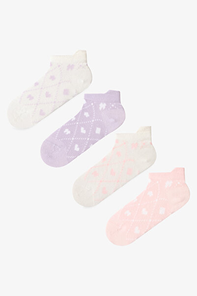 Penti Șosete colorate pentru fetiță Softy Hearts, pachet de 4