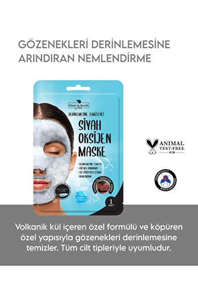Rituel De Beaute Siyah Oksijen Maske 3'lü