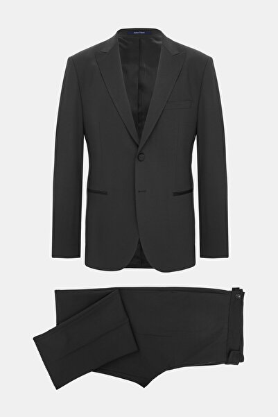 W Collection SİYAH KIRLANGIÇ YAKA DÜĞMELİ SMOKİN TAKIM