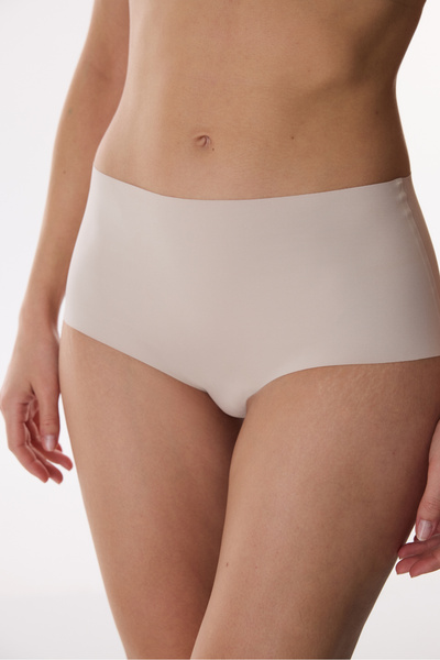 Penti Ceramic Beige Invisible Laser Cut High Waist Slip Panties