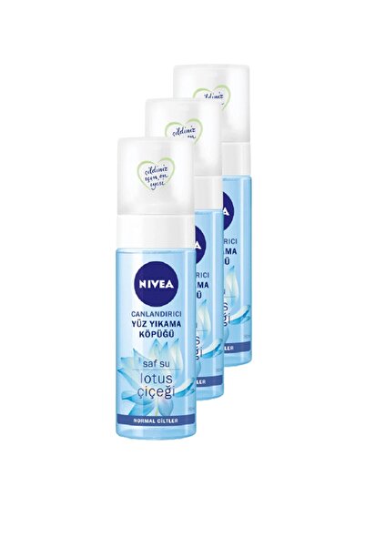 NIVEA رغوة غسول الوجه المنعشة 150 مل، مجموعة من 3 قطع