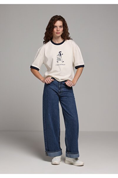 Colin's Loose Fit Women's Dark Indigo Denim Jean Pants