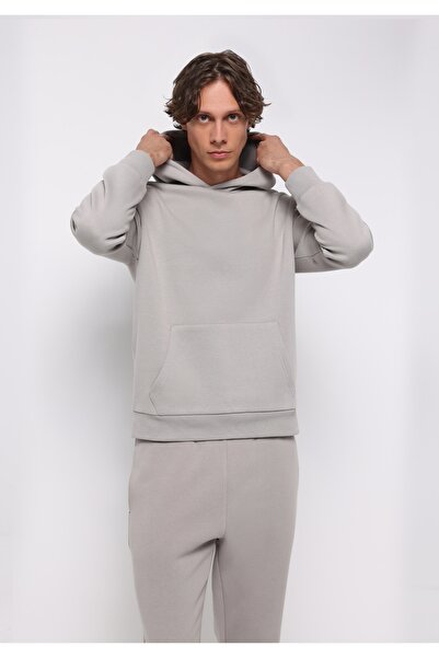 Colin's Hanorac gri pentru bărbați, cu croiala normală