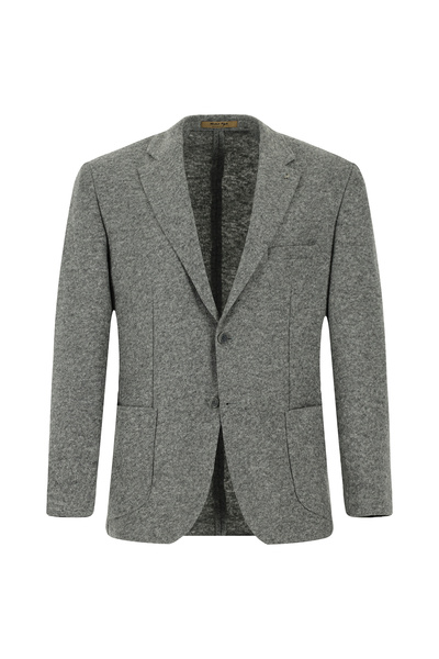 Abdullah Kiğılı 4 Drop Relaxed Fit Rahat Kesim Spor Yünlü İtalyan Ceket