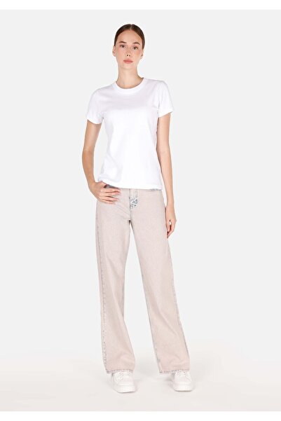 Colin's بنطلون جينز وردي للنساء ذو ​​قصة عادية