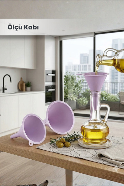 Orvila 3 Size Funnel Set - Practical Liquid Transfer Apparatus - Plastic