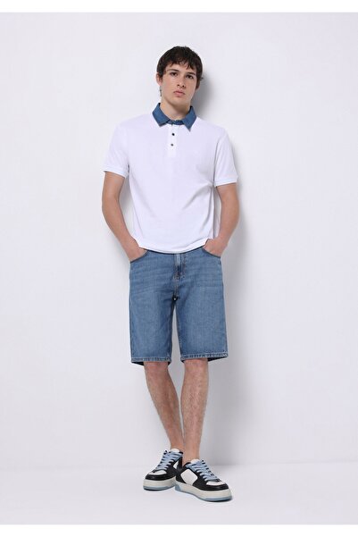 Colin's Ανδρικό τζιν σορτς με τσέπες, κανονική εφαρμογή, μεσαία μέση, απλό, α...