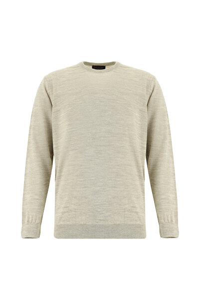 Abdullah Kiğılı Crew Neck Regular Fit Wool Knitwear Sweater