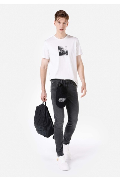 Colin's Pantaloni slim din denim pentru bărbați, cu talie joasă, cu picioare ...