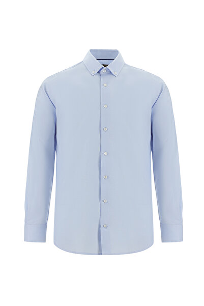 Abdullah Kiğılı Cămașă din bumbac Oxford Slim Fit cu mânecă lungă - Non-Iron