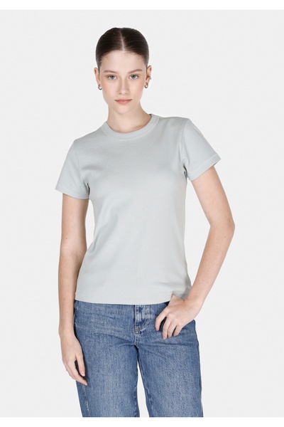 Colin's εφαρμοστό Γυναικείο μπλουζάκι με στρογγυλή λαιμόκοψη, βαμβακερό, μονό...