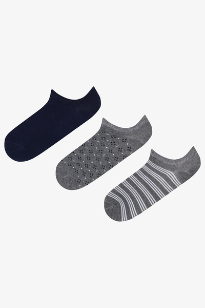 Penti Men's Square 3-Pack Sneaker Socks