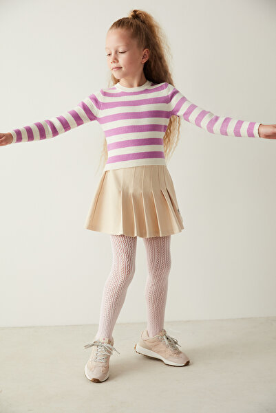 Penti Светлорозово момиче - дебели мрежести чорапогащи