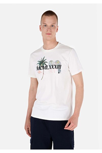 Colin's تيشيرت رجالي أبيض - بأكمام