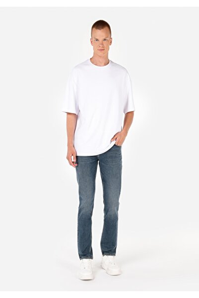 Colin's بنطلون جينز أسود للرجال بقصة مستقيمة