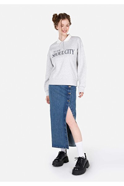 Colin's εφαρμοστό Γυναικεία μπλε φούστα Βαμβάκι τεμαχίων