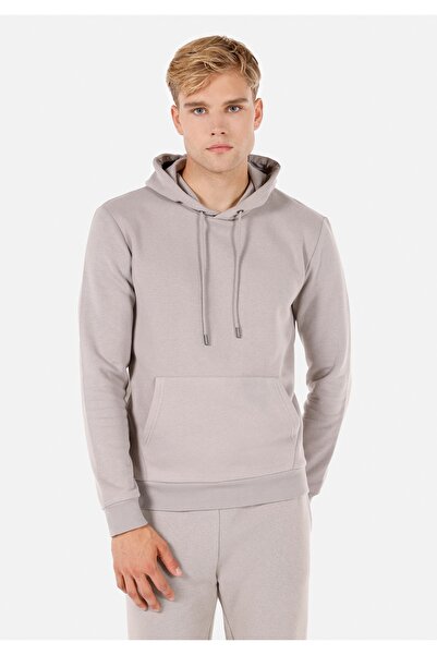 Colin's Regular Fit Knitted Men's Stone Sweatshirt