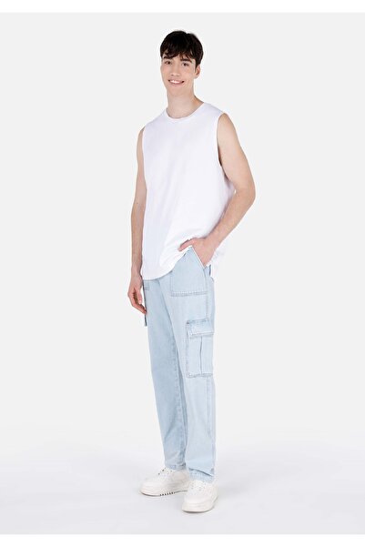 Colin's Cargo Fit Mid Waist Straight Leg Men's Indigo Jean Pants