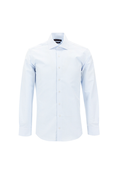 Abdullah Kiğılı Μακρυμάνικο Slim Fit Slim Fit Κλασικό Βαμβακερό πουκάμισο