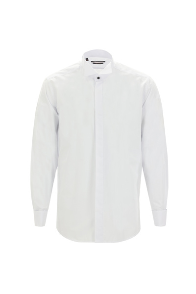 Abdullah Kiğılı Classic Horse Collar Cotton Shirt